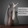 Nordic Table Ceramic Contrast Figures